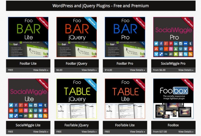 FooPlugins.com - WordPress and jQuery Plugins