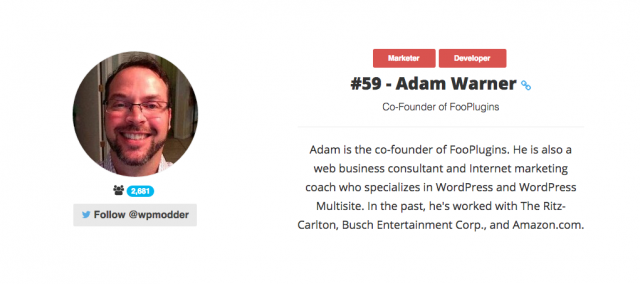 Adam W. Warner - WordPress Consultant